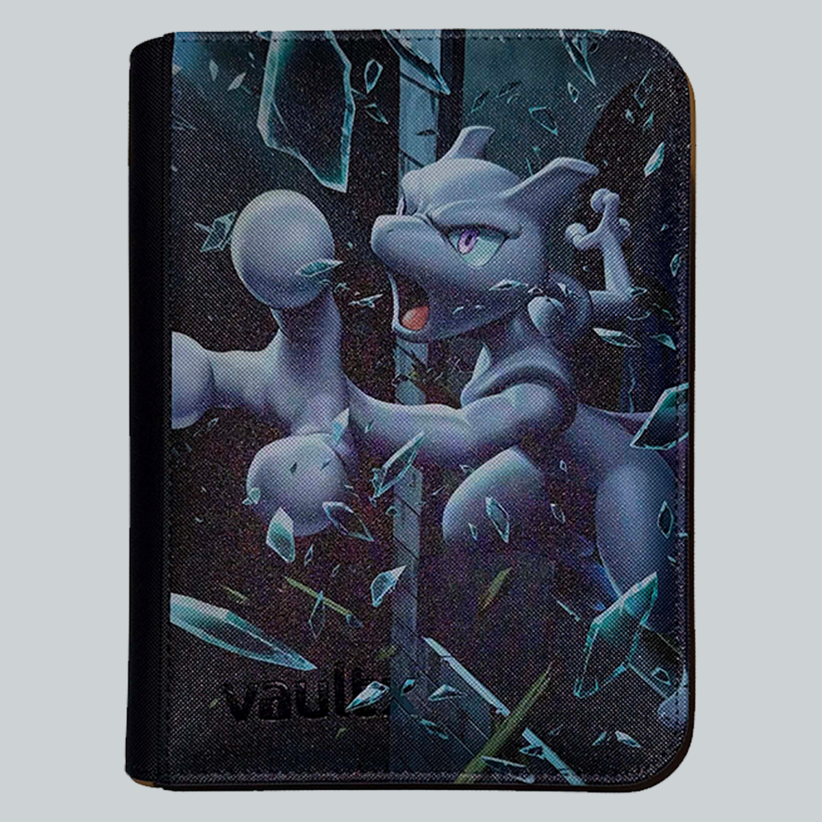 TCG Bound VaultX 4-pocket binder UV printed with Mewtwo ex Immersive Art Genetic Apex Pokemon TCG Pocket card