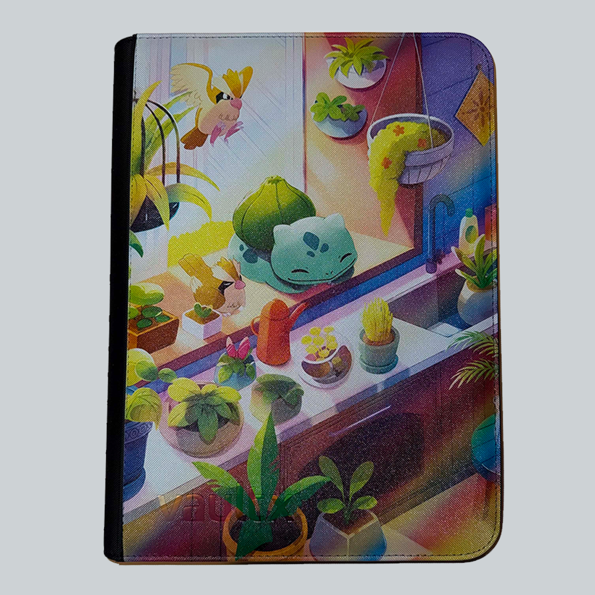 TCG Bound VaultX zip binder UV printed with Bulbasaur Illustration Rare Stellar Crown Pokemon card