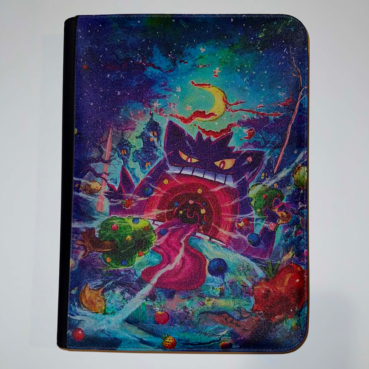TCG Bound VaultX zip binder UV printed with Gengar VMAX Alternate Art Secret Pokemon card