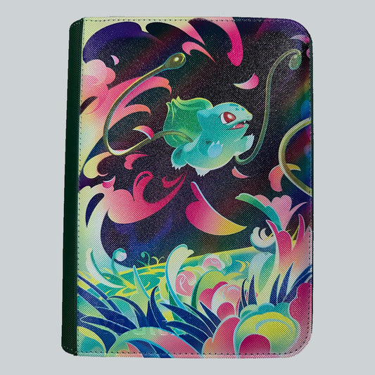 TCG Bound VaultX zip binder UV printed with Bulbasaur Illustration Rare 133 132 ME01 Mega Evolution Pokemon card