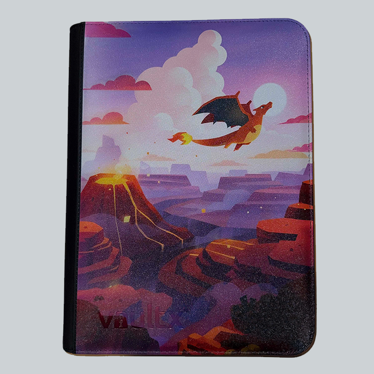TCG Bound VaultX zip binder UV printed with Charizard ex Special Illustration Rare 199 165 Scarlet Violet 151 Pokemon card