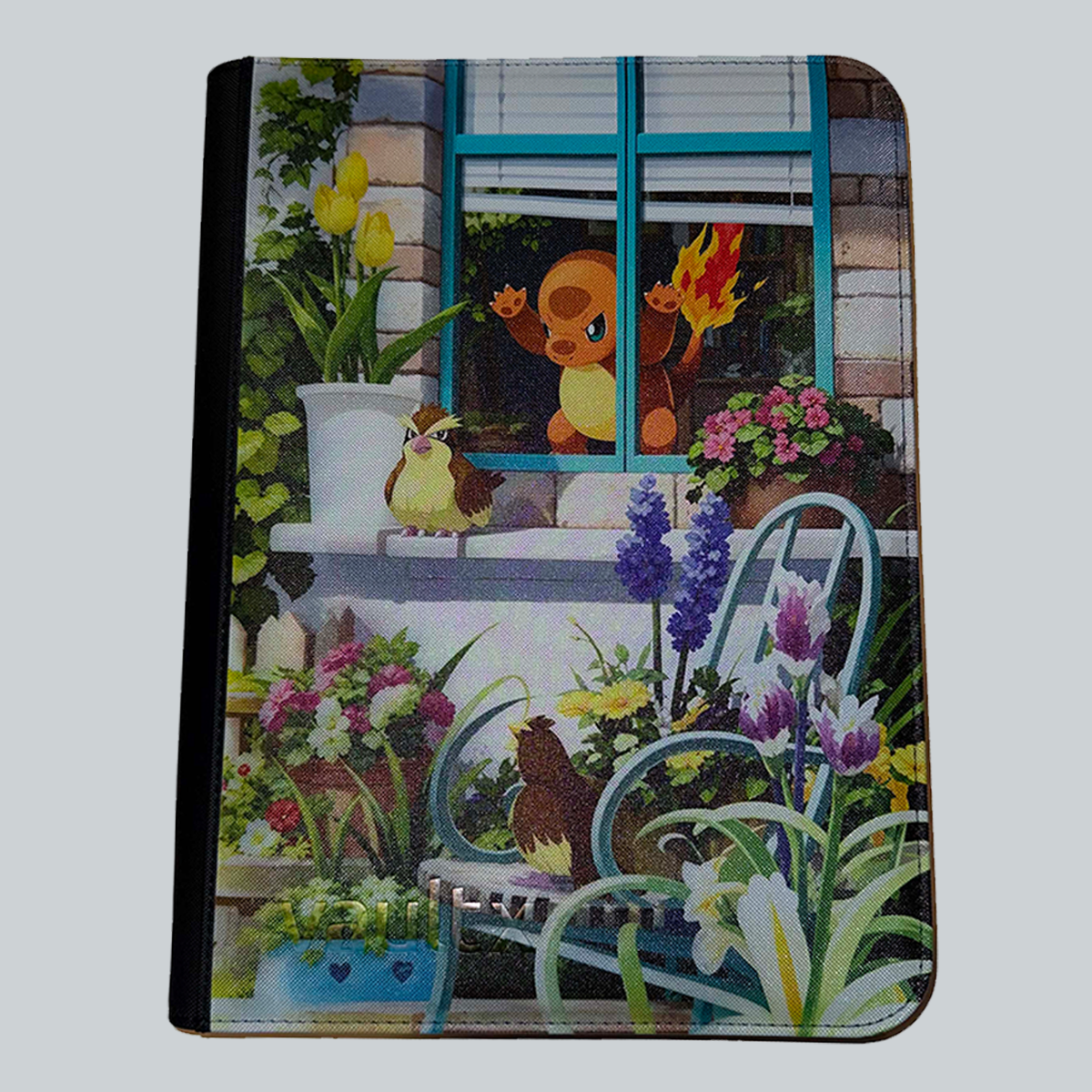 TCG Bound VaultX zip binder UV printed with Charmander Promo 044 Scarlet Violet SVP Pokemon card