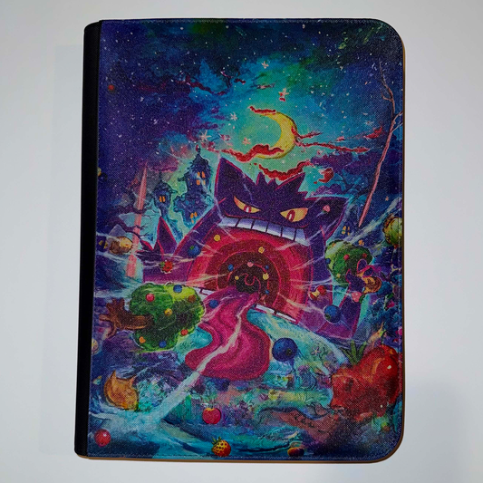 TCG Bound VaultX zip binder UV printed with Gengar VMAX Alternate Art Secret Pokemon card