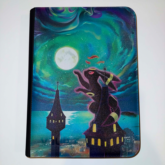 TCG Bound VaultX zip binder UV printed with Umbreon VMAX Alternate Art Secret Moonbreon Evolving Skies Pokemon card